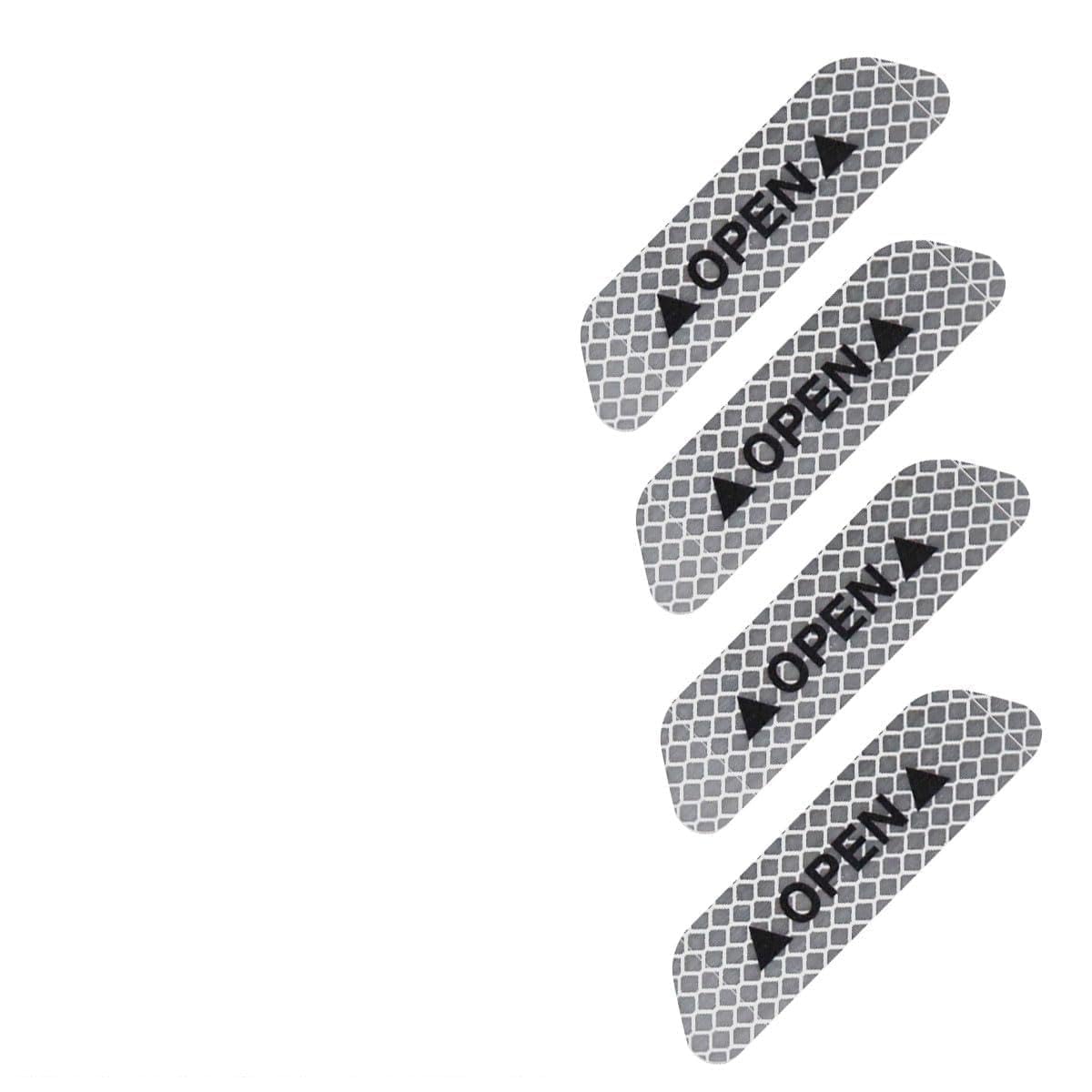 YDSTNiu 4 Pack Car Door Open Warning Reflective Stickers for Toyota CELICA T23 (Bj. 1999-2005), Waterproof High Visibility Safety Decals for Night Vehicle Protection,White