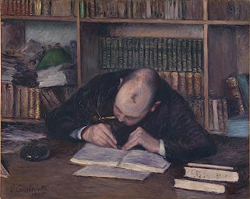 Poster Portrait du libraire E. J. Fontaine par Caillebotte 58x90 cm