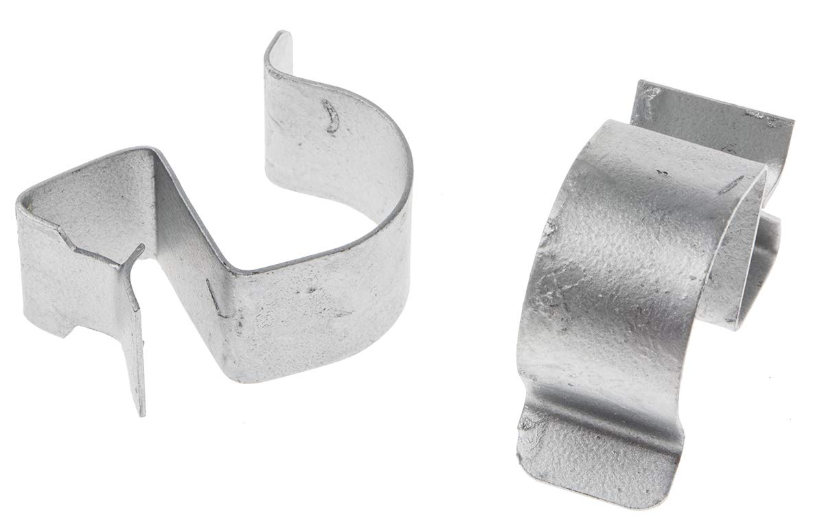 RS PRO Stahl Kabel-Kantenklemmen, für Flanschstärken von 8 → 12 mm, Packung a 25 Stück