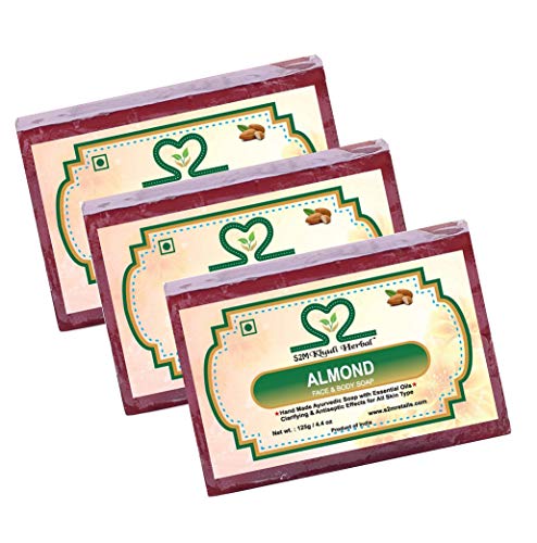 Image of S2M Herbal Pure Almond Soap 375gm
