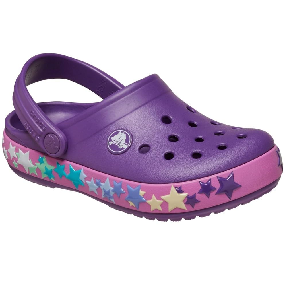 Crocs Unisex Kinder Crocband Clog T, Lights Amethyst, 25/26 EU