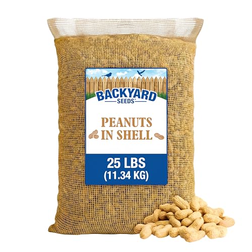 CountryMax in-Shell Raw Peanuts - Bulk Unprocessed for Wildlife Animal Food Squirrels Chipmunks Raccoons Deer Waterfowl 25 Pounds