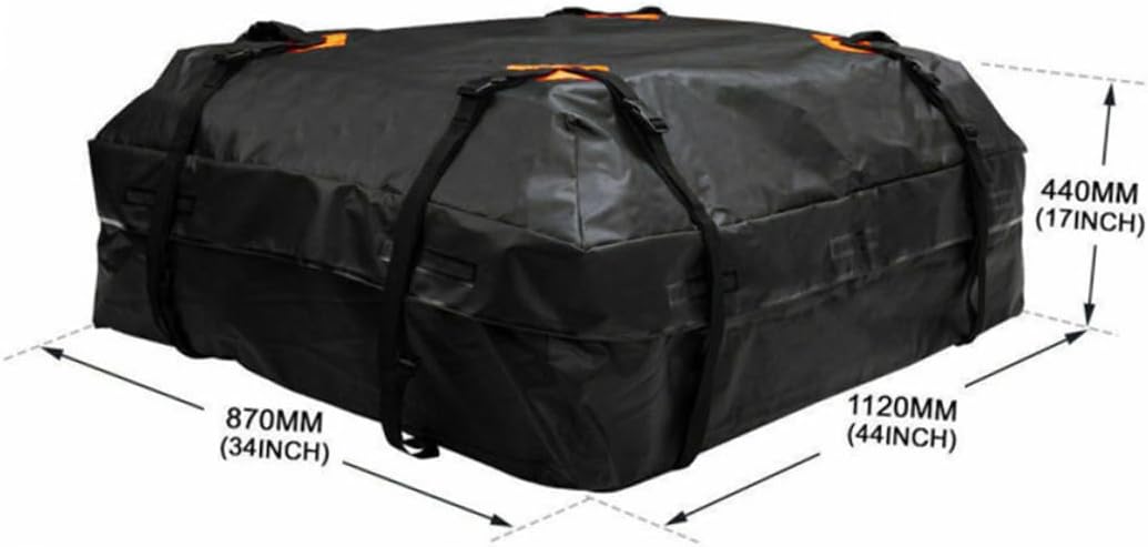 UPKOCH Waterproof 600d Oxford Car Roof Cargo Carrier Bag with Reinforced Straps and Dustproof Design, Large Capacity Vehicle Rooftop Luggage Storage for Suvs and Cars
