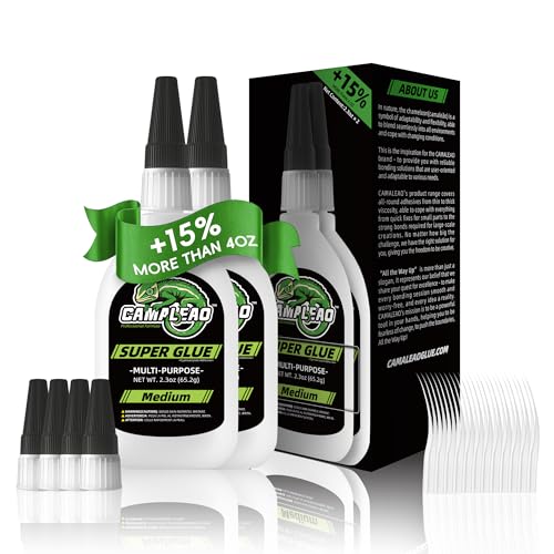 Medium Super CA Glue Kit 4.6 oz All Purpose Clear Superglue for Ceramic Metal Plastic Wood 3D Printing Strong Instant Cyanoacrylate Adhesive for DIY Craft Hobby Model Aquarium Leather Glass Rubber