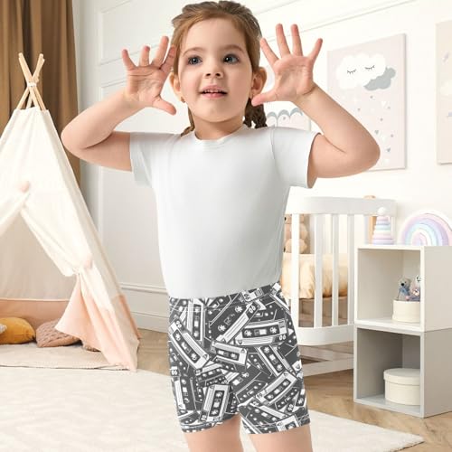 Girls Dance Shorts, Toddler Biker Shorts Cartwheel Under Dress Kids Biking Clothes 4-10Y4