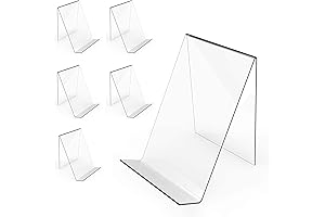 SANYOUNG 6 Pack Acrylic Comic Book Stand Display Holder