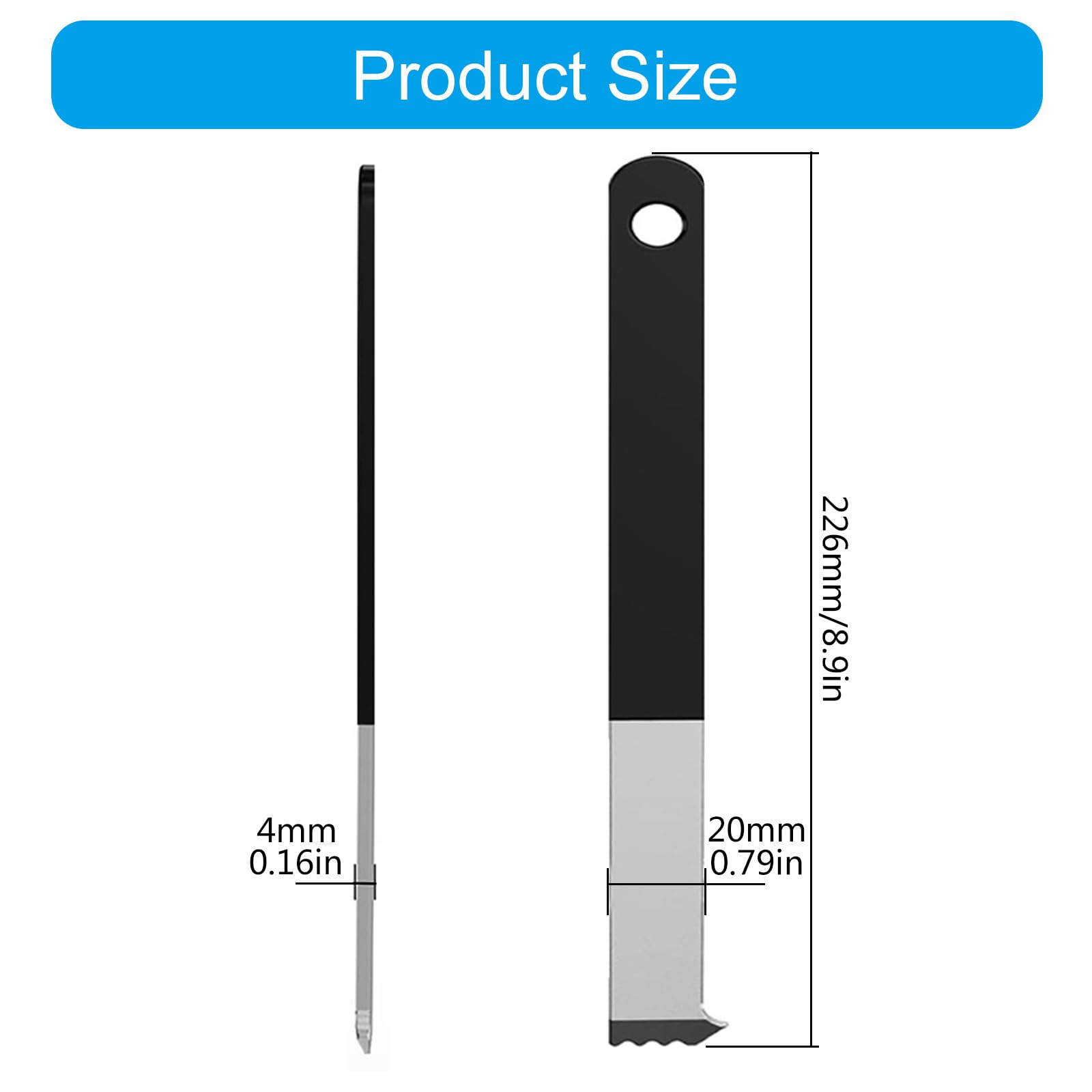 Extracteur De Pavé 2-en-1 - 2 Pièces Avec Clé Hex - Double Articulation Et Micro-dents - Pour Soulever Pavés, Briques Et Serrer écrous