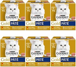 Gourmet Gold Pate Recipes Wet Cat Food, 6 x 8 x 85g - Case of 6 (48 tins)