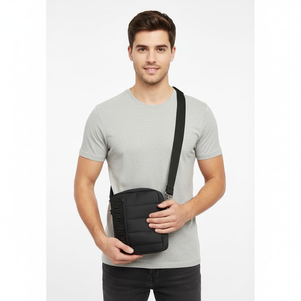 Pepe Jeans Ancor, trousse de toilette, sacs à bandoulière, Parfait pour organiser, plusieurs compartiments. De Joumma Bags