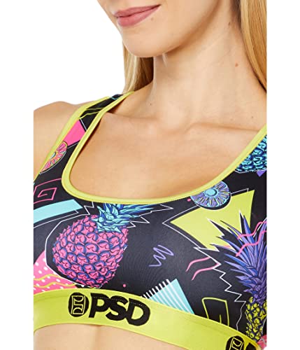 PSD Women's 90's Pineapple Sports Bra, Multi, M - Image 4