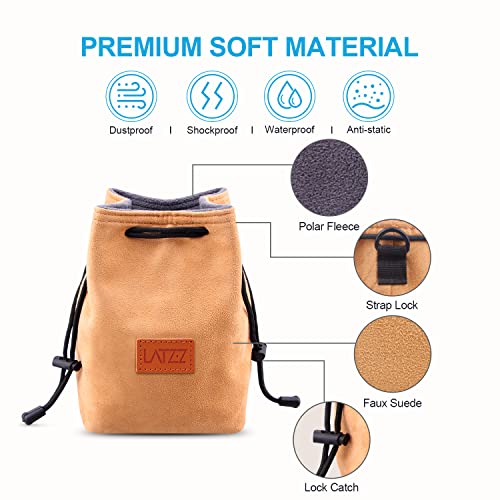 Camera Case, Latzz Drawstring Bag, Vintage Dslr Camera Bag With Adjustable Strap, Soft Lens Case Gadget For Traveling And Canon Sony Fuji Slr Storage #TOP2