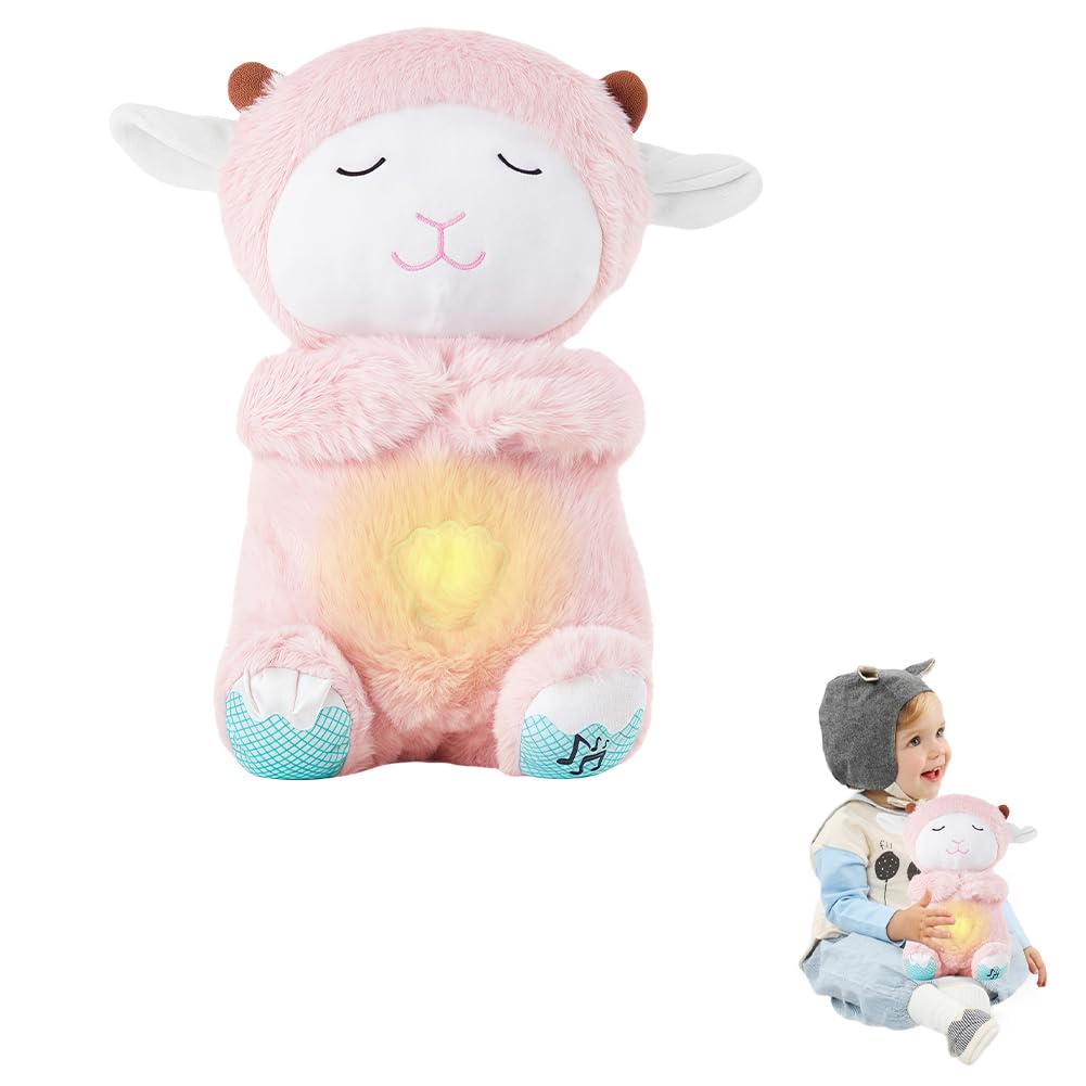Hefiauo Koala Lenitivo,Evora Breathing Koala,Koala Rilassante,Snuggle Ansia Relief Otter, Peluche Portatile con Musica, Suoni,luci e Movimento Respiratorio,Koala che Respira Peluche Lontra