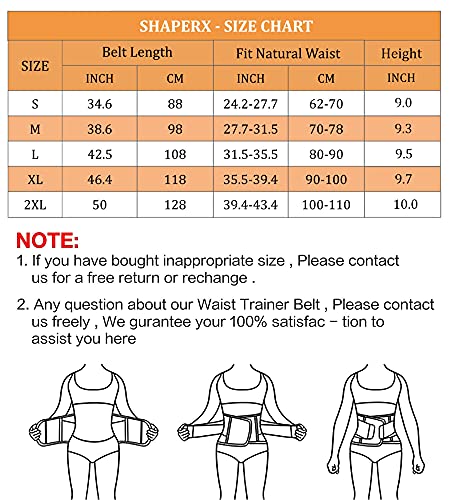 Shaperx SZ8002-ROSE-L Women Waist Trainer Eraser Belt Tummy Control Waist Trimmer Slimming Belly Band Shaper thumb #5