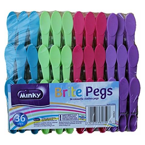 Minky Brite 36 Pack Laundry Pegs Cover