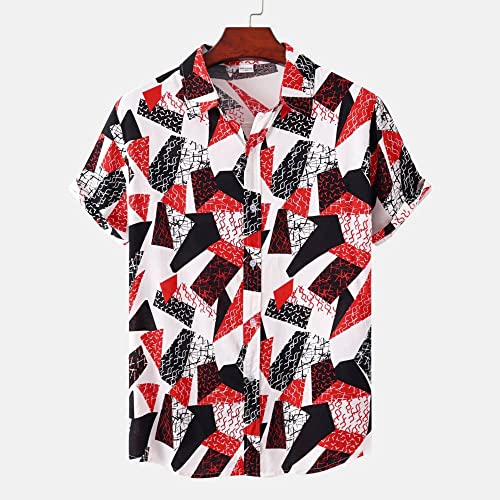 Chemise d'été boutonnée mode homme vêtement de vacances décontracté