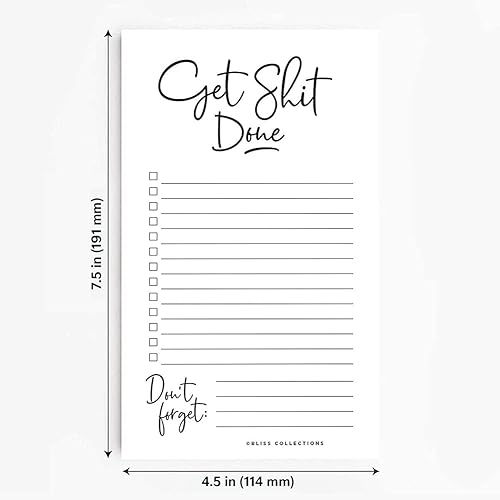 Miniatura 19 de Bliss Collections Bloc de tareas pendientes, jardín de sombra, semanal y diario magnético para organizar y rastrear listas, citas, ideas