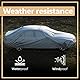 Retoo Auto Abdeckplane Winter Wetterfeste, Leichte Ganzgarage Autoabdeckung Wasserdicht, Autoplane Winddicht Vollgarage Hagelschutz Staubdicht für 450cm-475cm Auto, Schneeschutz Auto-Abdeckung