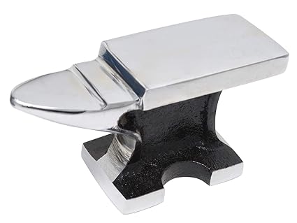 PMC Supplies LLC All-Purpose 2 lb Steel Anvil w/Chrome Finish Jewelry Making Metal Forming Stamping Surface