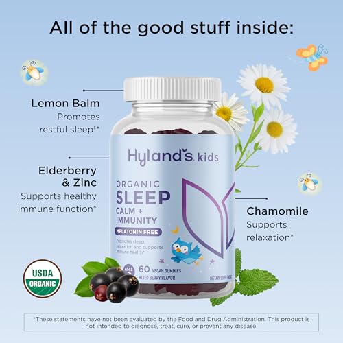 Image of Hyland's Kids Melatonin-Free Sleep Gummies + Immunity Support, Organic 60ct