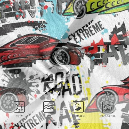 Boys' Exclusive Briefs Toddler Underwear 95% Combed Cotton Boxerbriefs 2T Sports Car Pattern 113