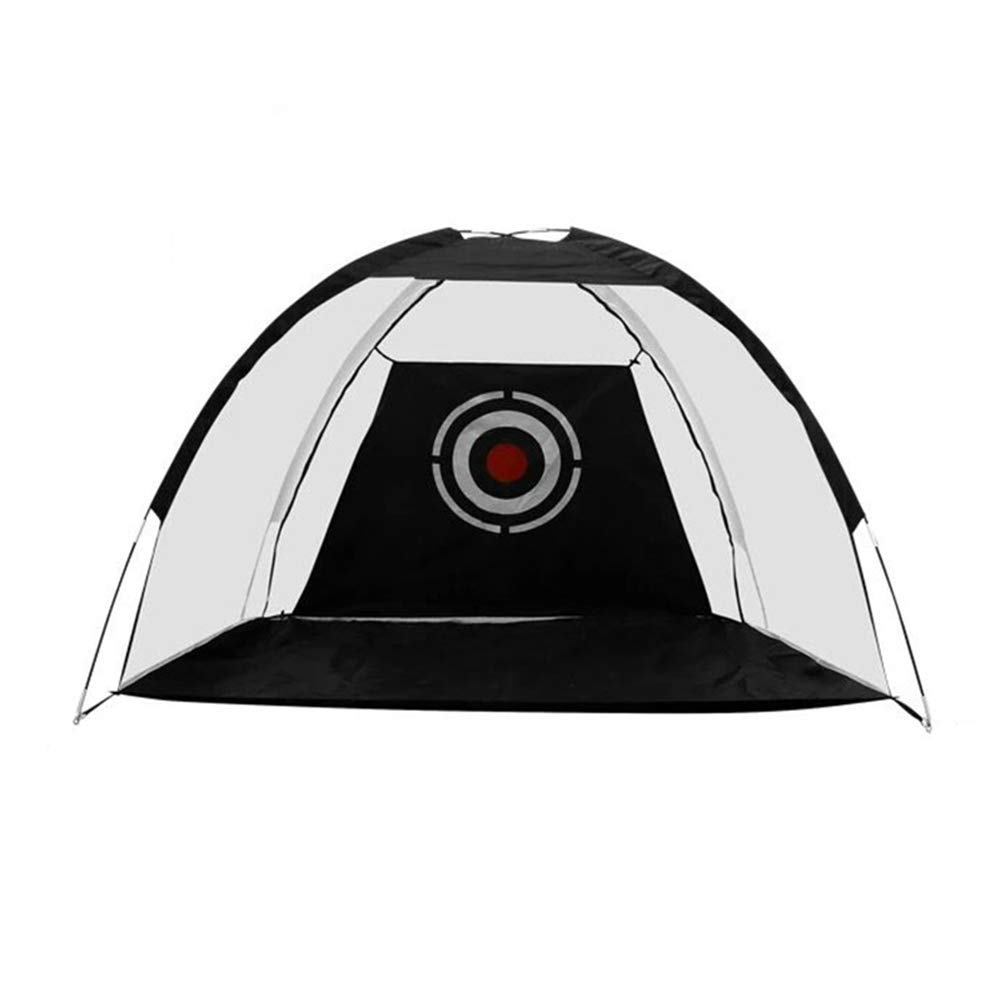 Indoor Outdoor Golf Ćwiczenia Siatka, klatka do gry w golfa, do ogrodu, na łąkę, namiot do ćwiczeń, sprzęt do treningu golfa, kolor czarny, 2 m
