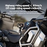 PGYTECH CapLock U-bolt uchwyt z stopu aluminium do Insta360 X5, 2 bloki tłumiące 1/4" do GoPro, dla DJI Osmo 360/kieszeń/akcja i inne akcesoria