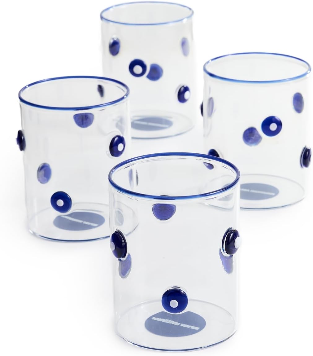 Jonathan Adler Women's Boxed Dottie Rocks Glassware