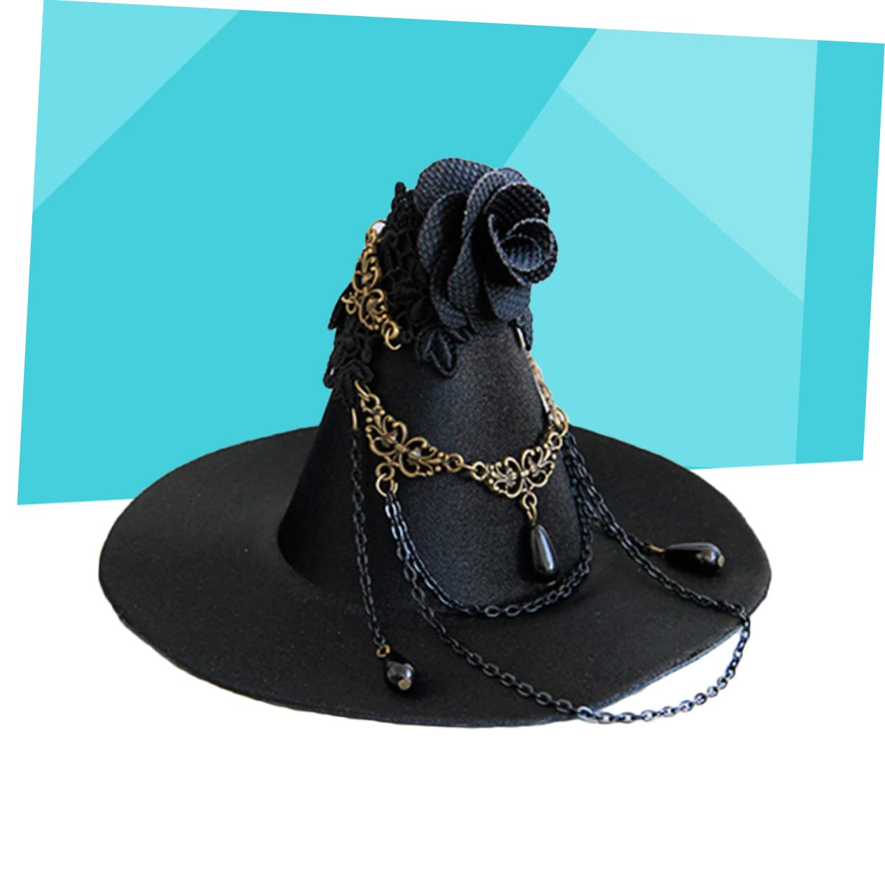 ABOOFAN 3 Pezzi Cappello Da Strega Gotico Halloween Cappelli Da Strega Con Paillettes Da Donna Per Clip Per Cappelli Da Festa