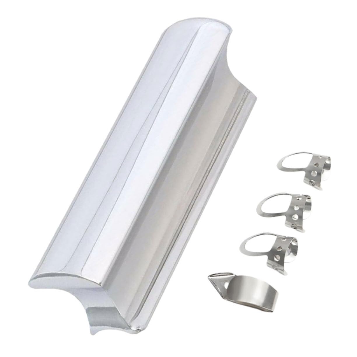 BESTonZON Adjustable Guitar Picks Set Metal Guitar Slide Tone Bar for Diy Electric