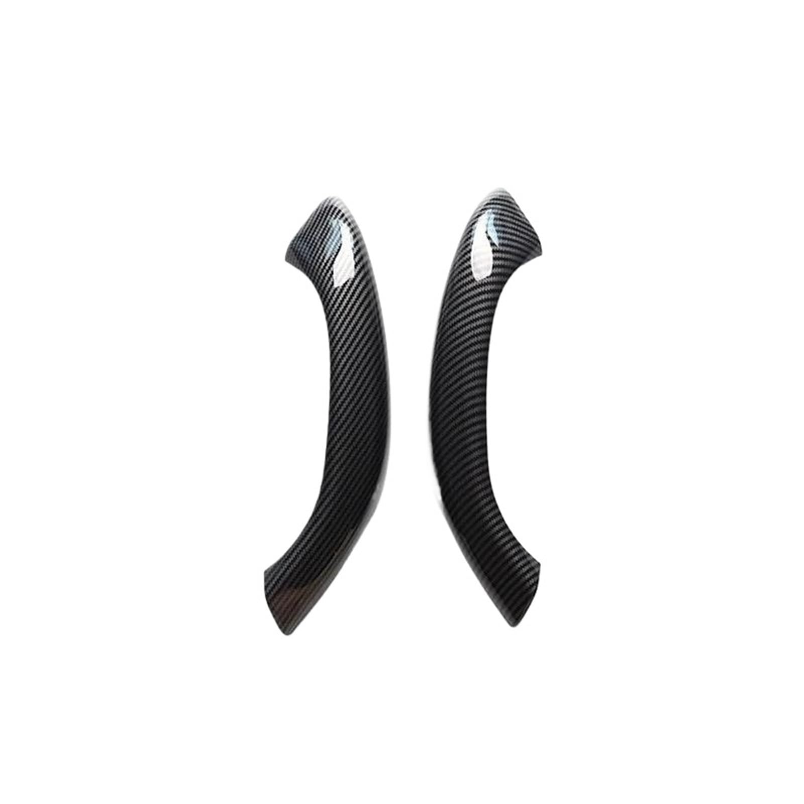 JYUTDW Door Inner Handle Car Interior Door Pull Handle Assembly Trim for BMW for X1 X2 F48 F49 51417417513(CarbonFiber)