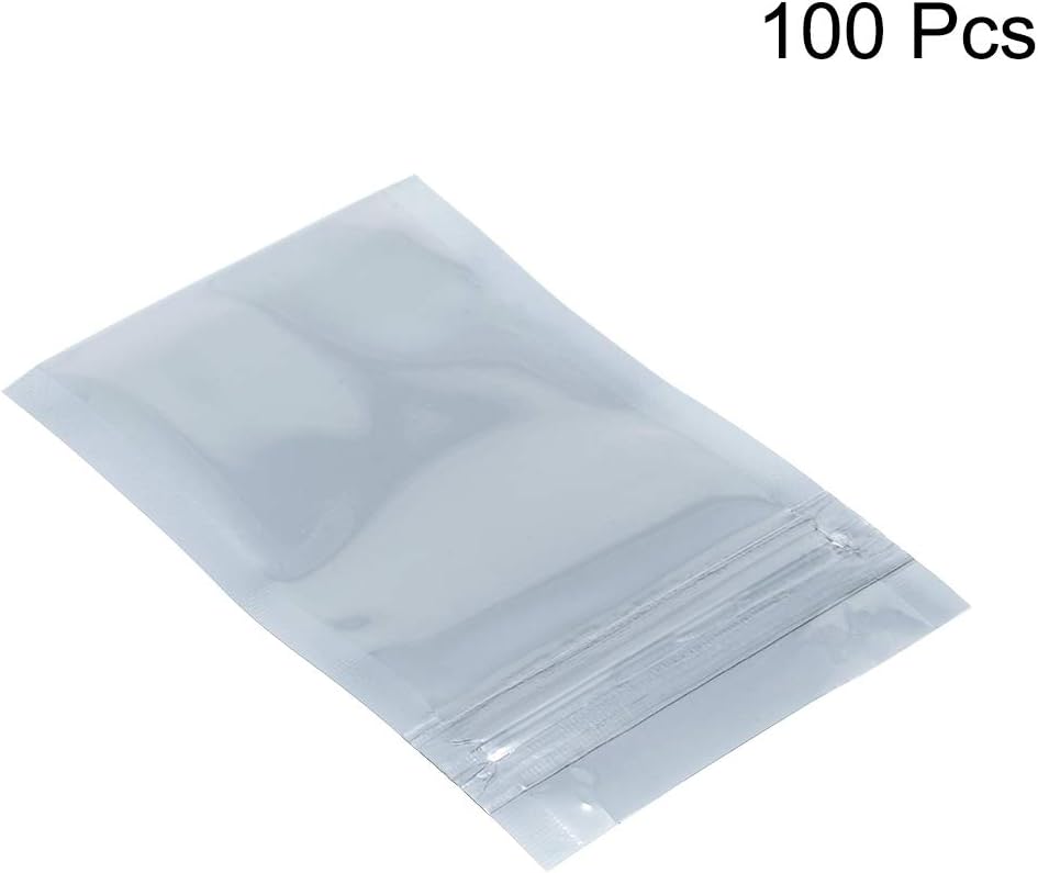 uxcell Anti Static Resealable Shielding Bag, 60x90mm/2.5x3.5 inch, Protective Antistatic Bag, for Store HDD SSD RAM Laptop Hard Drives Memory Card, Electronic Devices, 100pcs