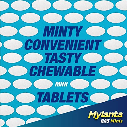 Mylanta Gas Mini Chewable Tabs, Arctic Mint, 50 Mini Tablets Per Bottle (4 Pack) #TOP4