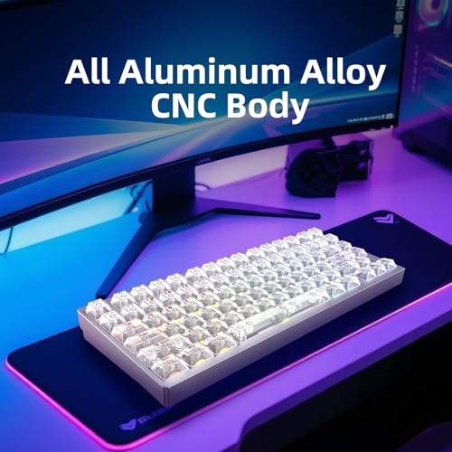 Image of IROK MG75MAX 81 Keys Wired Magnetic Switch Keyboard, 256KHZ Single Key Scan Rate, PCB Nano-Coating Waterproof, Hall Effect, 8KHZ /ARGB /CNC Aluminum Gaming Keyboard(Silver)