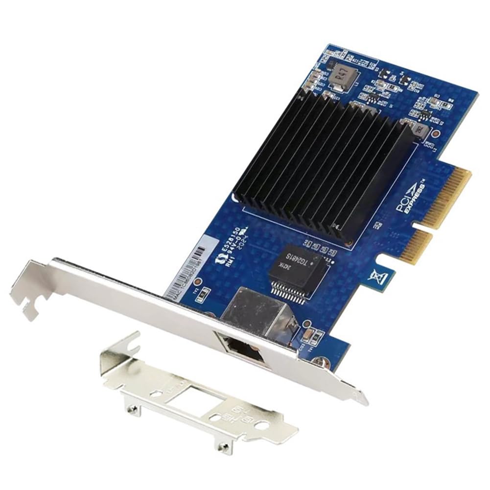 Scheda di Rete PCI-e Adattatore Scheda di Rete per Server Gigabit 10G PCI-e X4 A Porta Singola AQC107 NIC Ethernet per Desktop