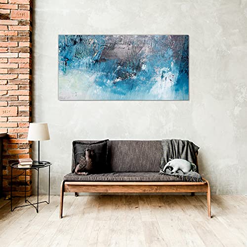 Décoration murale tableau en verre acrylique 100x50cm abstrait