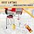 Electric Hoist 2 in 1,440lbs Electric Hoist Winch with 98ft Wireless Control&Wired Remote Control,110v Electric Hoist 59ft/29.5ft Lifting Height for Garage Warehouse Factory,Single/Double Slings