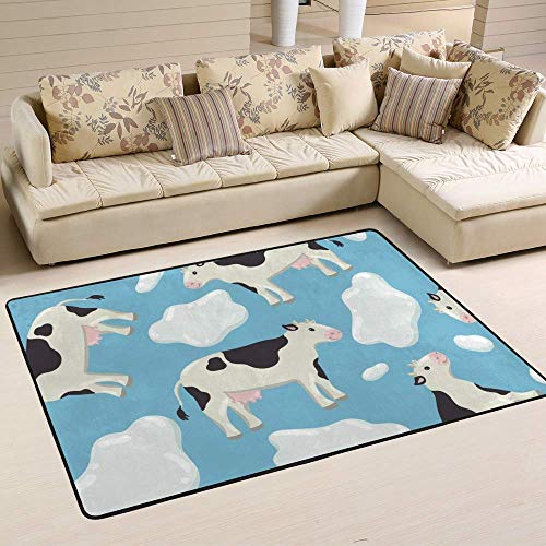 Tapis de surface bleu antidérapant et doux pour isoler le sol du salon - 6