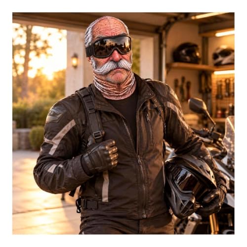 Ski Mask Old Man Balaclava Face Mask 3D Realistic Funny Winter Halloween - image 2