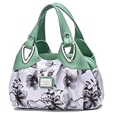 Fashion Vegan Leather Handbag for Women Multi Pocket Large Tote Bags Satchel Soft Printed Purses