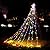 Qulist Christmas Decoration Star Lights Outdoor,317 LED 16.4Ft Christmas Tree Toppers String Lights[8 Modes& Waterproof] for Halloween Xmas New Year Holiday Birthday (Iron-Multicolor)