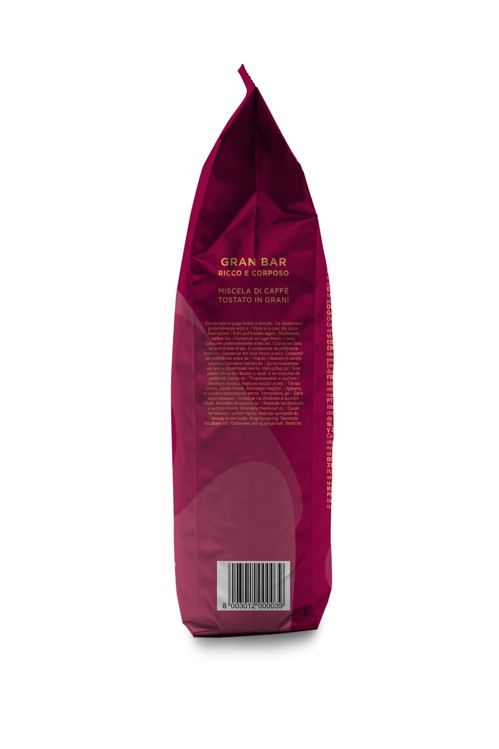 Gimoka Gran Bar, granos de café expreso italiano, tostado ligero, 6 x 1 kg