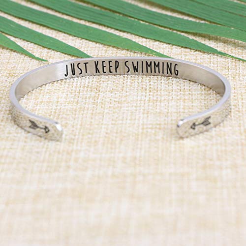 image for JoycuFF Personalized Gift for Swimmer Friend Encouragement Gift for Wo