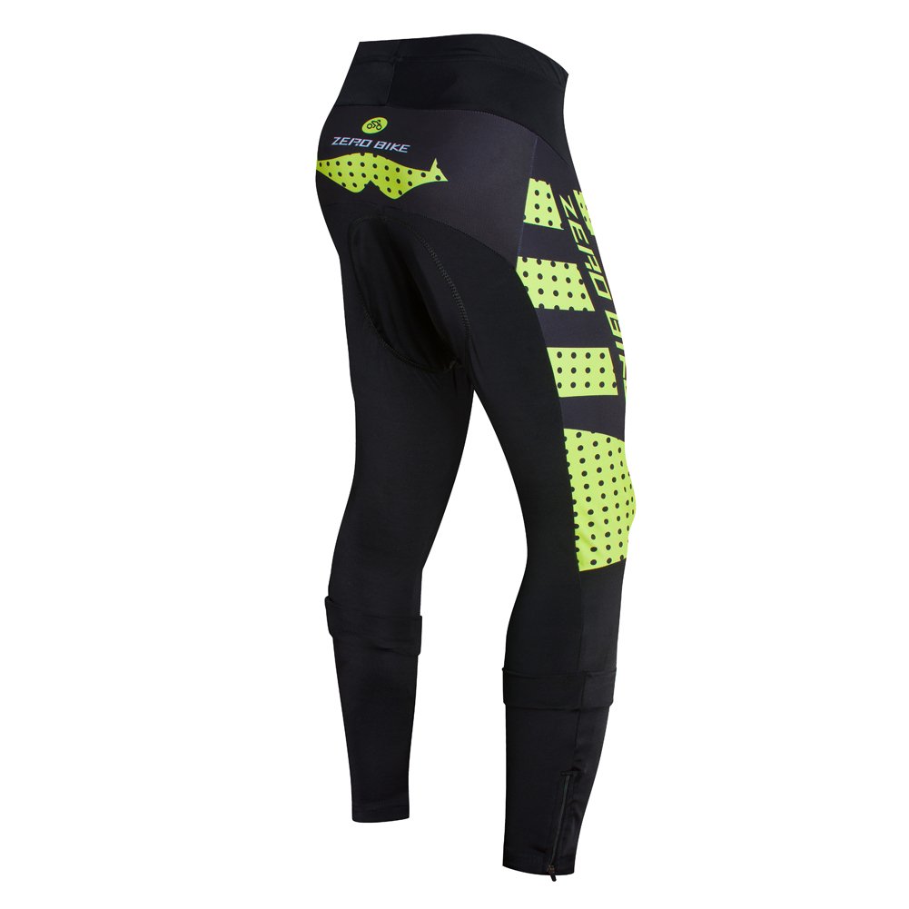 Pile Antivento Esecuzione Termica Ciclismo Pantaloni Stretti del Gel 3D Imbottito Pantaloni Lunghi Invernali