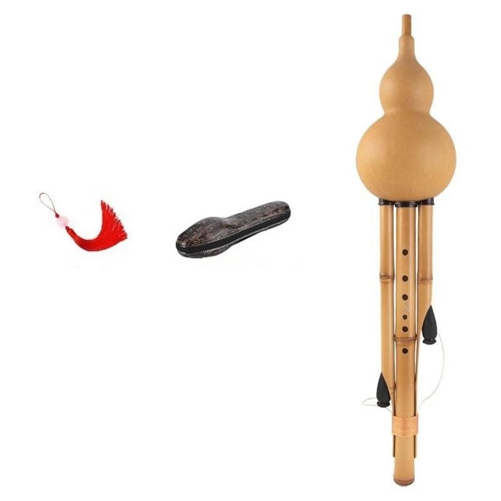 Hulusi Para Principiantes Flauta De Calabaza Para Principiantes Tocando Instrumentos Viento Madera Hechos A Mano Profesionales(Bb Key 2)
