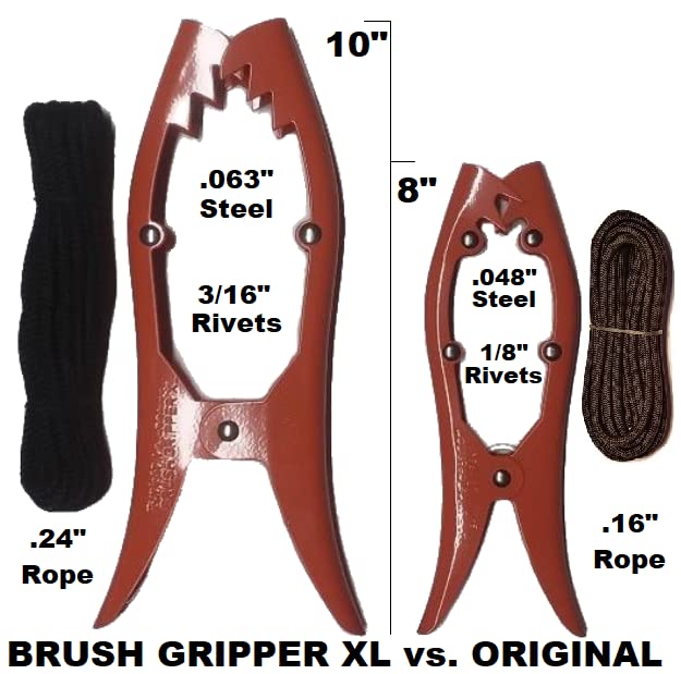 2pk Brush Gripper Original + XL Model (Orange 2pk)