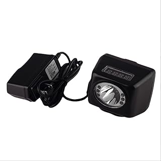 Portable LED Miner Lamp,4500LM 3W Miner Lamp Digital Light LED Display Helmet Cap Lamp Cordless Headlamp Head Belt Charger