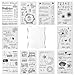 Behiruch Silikonstempel Set, 10 Bögen Stempelset mit Stempelblock 10x10 cm, Stempel Set für Hochzeit Einladung Scrapbooking Journal (10 Stile) Block mit günstig Kaufen-Behiruch Silikonstempel Set, 10 Bögen Stempelset mit Stempelblock 10x10 cm, Stempel Set für Hochzeit Einladung Scrapbooking Journal (10 Stile)