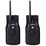 LUITON Universal Radio Case Two Way Radio Holder Universal Pouch for Walkie Talkies Nylon Holster Accessories for MOTOROLA MT500, MT1000, MTS2000 and Similar Models (2 PACK)