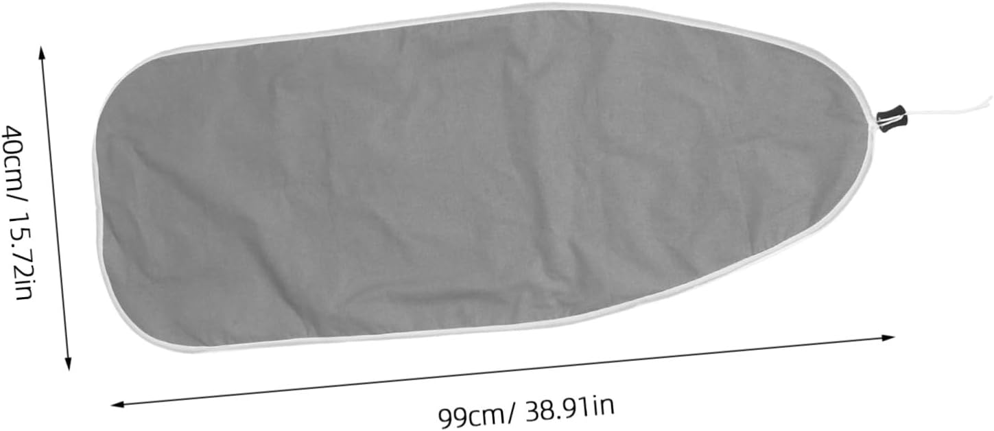 Ironing Board Cover Pad for Small Board 91x31cm Cotton Silver | Washable, Non-slip Secure Fit, for Garments and Board Use in Frequent Ironing Needs and Different Environments