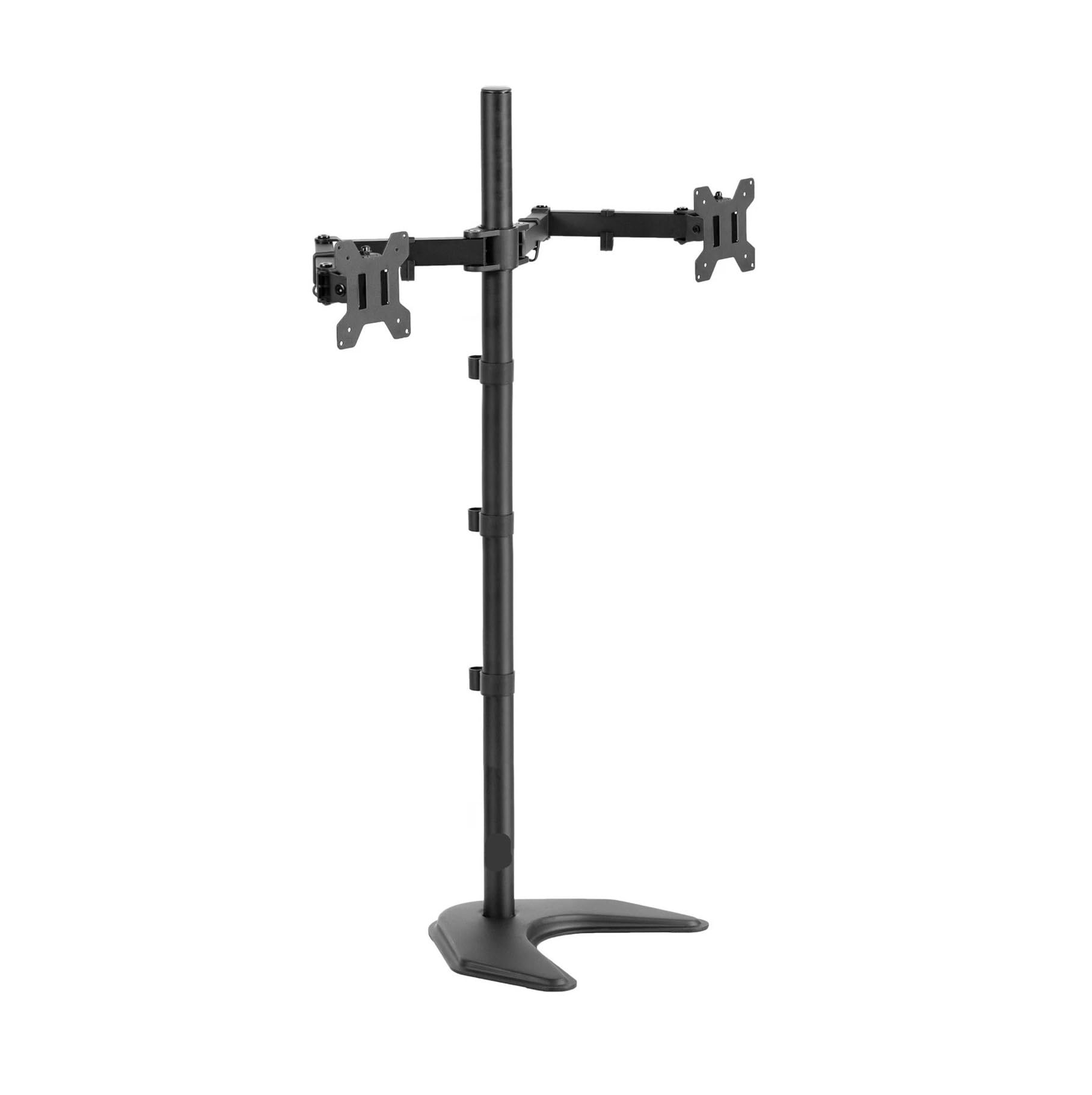 TKJfdTY Dual Monitor Mount Extra Tall Desk Stand | Accommodates Two Screens Up To 27 Inches